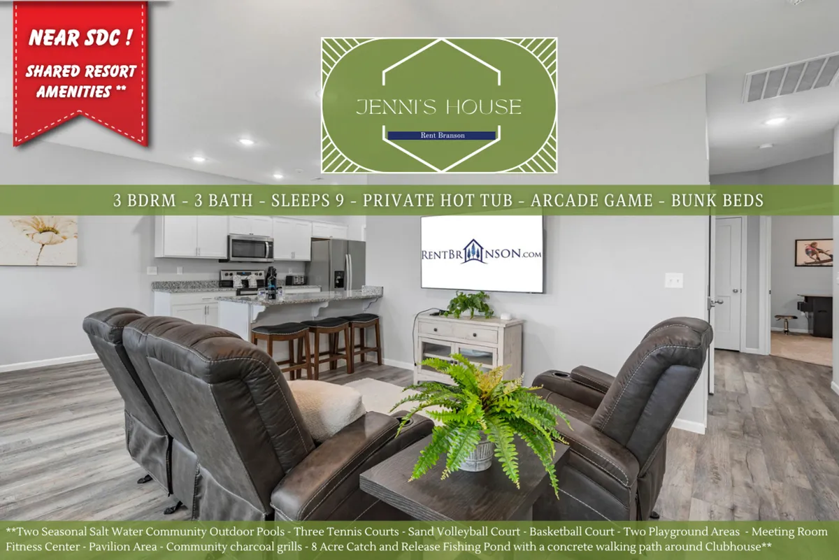 This image captures a spacious and comfortable open-concept living area featuring plush seating, a large television, and a modern kitchen in the background. A touch of greenery in the corner adds life to the room, highlighting both the living and kitchen zones and their seamless connection.
